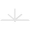 Ekena Millwork Kennewick Architectural Grade PVC Gable Bracket, 108"W x 45"H x 4"D x 4"F, 10/12 Pitch GBP108X45X0404KEN00 - alternate 3